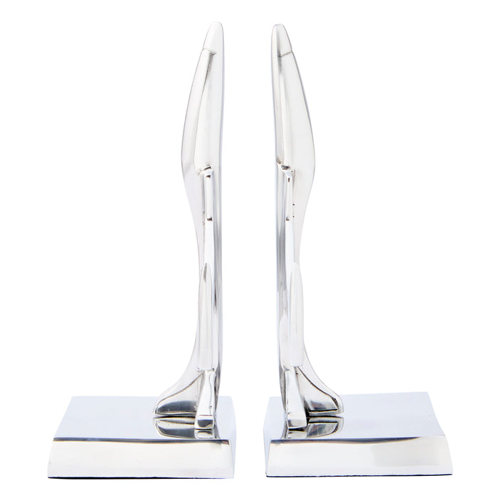 Aluminium Fighter Jet Bookends