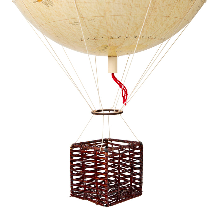 Hot Air Balloon, 30cm, Ivory World - Wicker