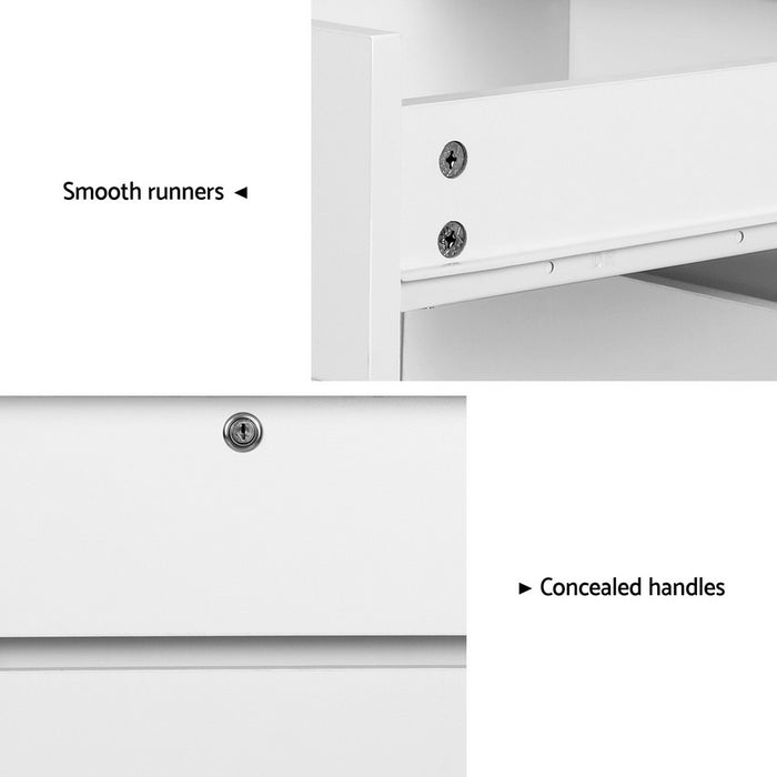 Artiss Computer Desk Office Study Desks Table Drawer Bookshelf Cabinet