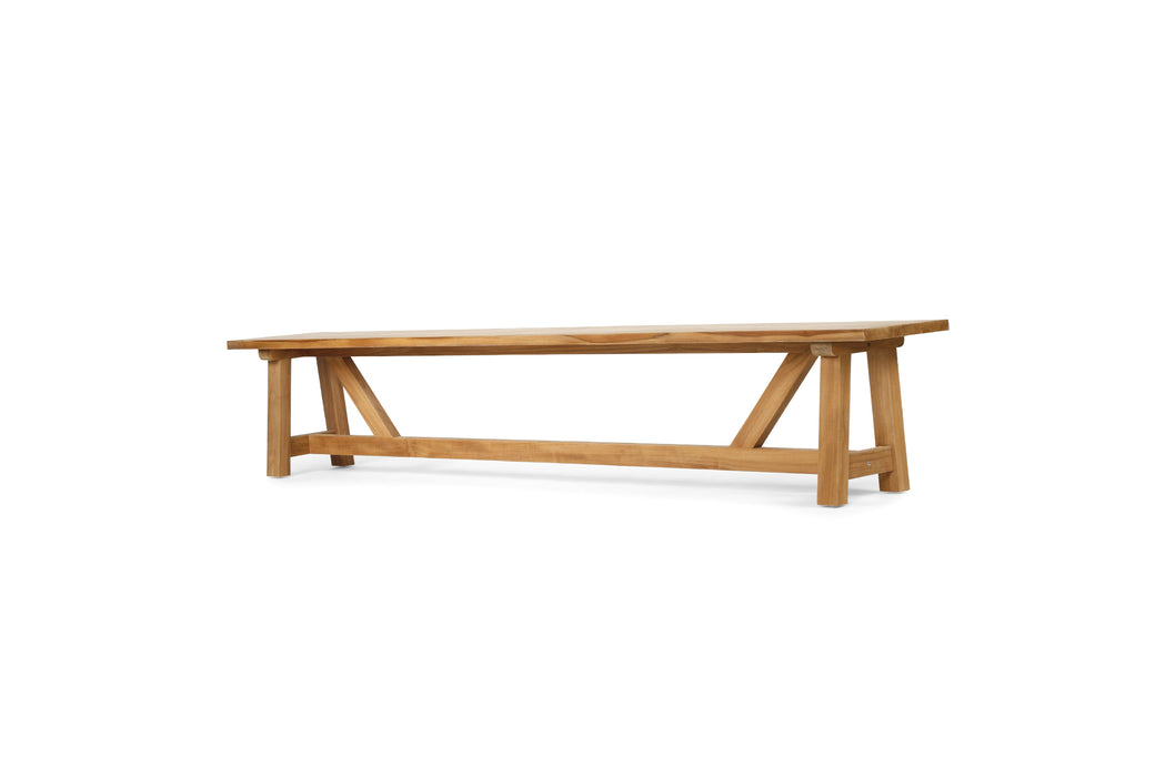 Reclaimed Teak Farmhouse Bench - 210cm