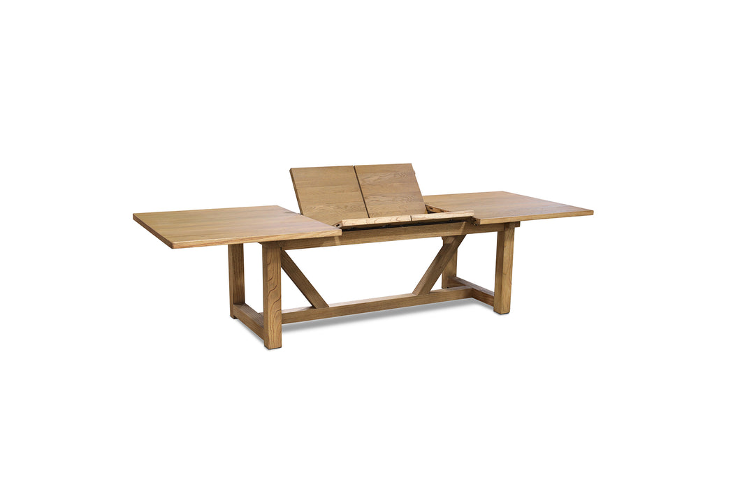 Farmhouse Extension Dining Table - 210/310cm - Natural Oak - Dt Far Ext Noak 210/310 Plank