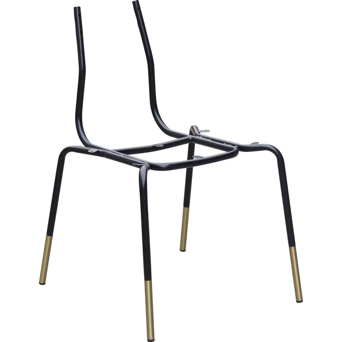 Durafurn Tiramisu Chair Frame - Black/Brass Tip