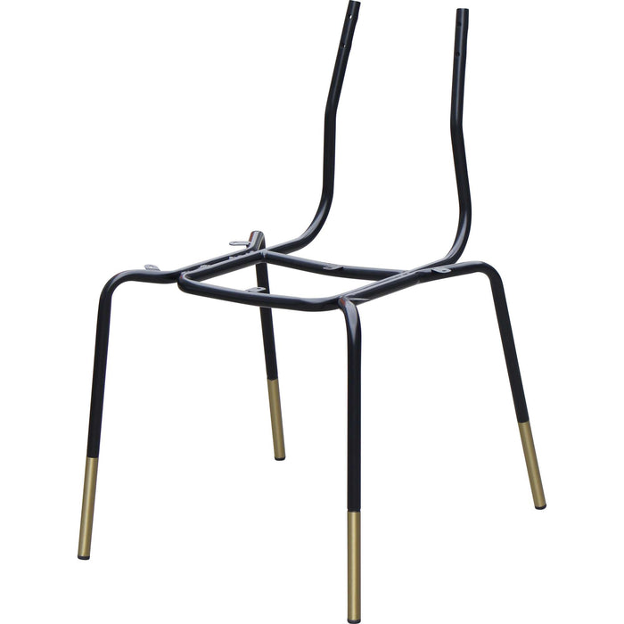 Durafurn Tiramisu Chair Frame - Black/Brass Tip