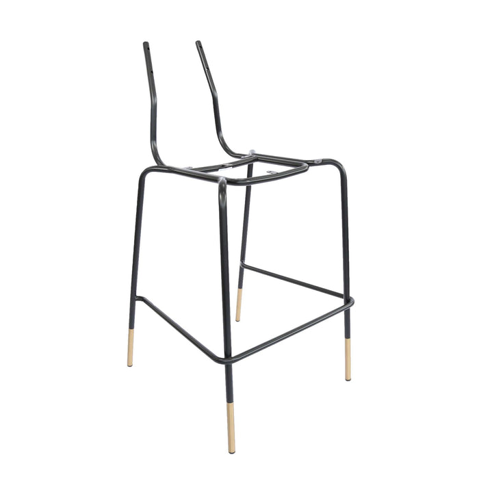 Durafurn Tiramisu Barstool Frame - Black/Brass Tip