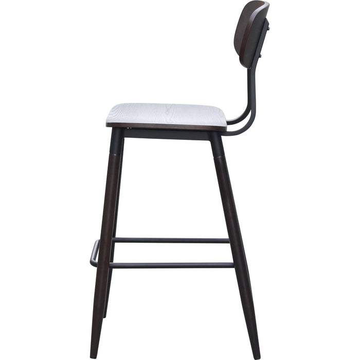 Durafurn Austin Barstool- Wenge Ply Seat + Wenge Backrest