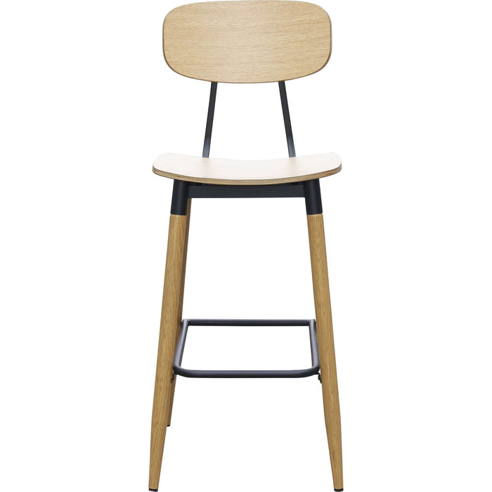Durafurn Austin Barstool- Natural Ply Seat + Natural Backrest