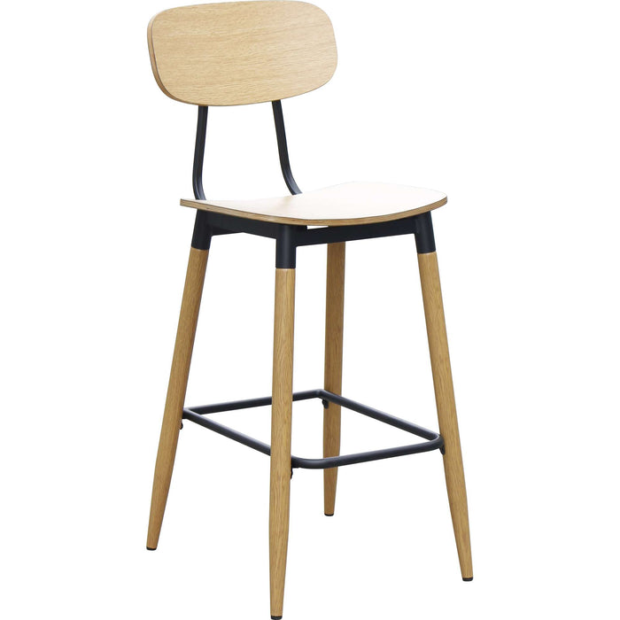 Durafurn Austin Barstool- Natural Ply Seat + Natural Backrest