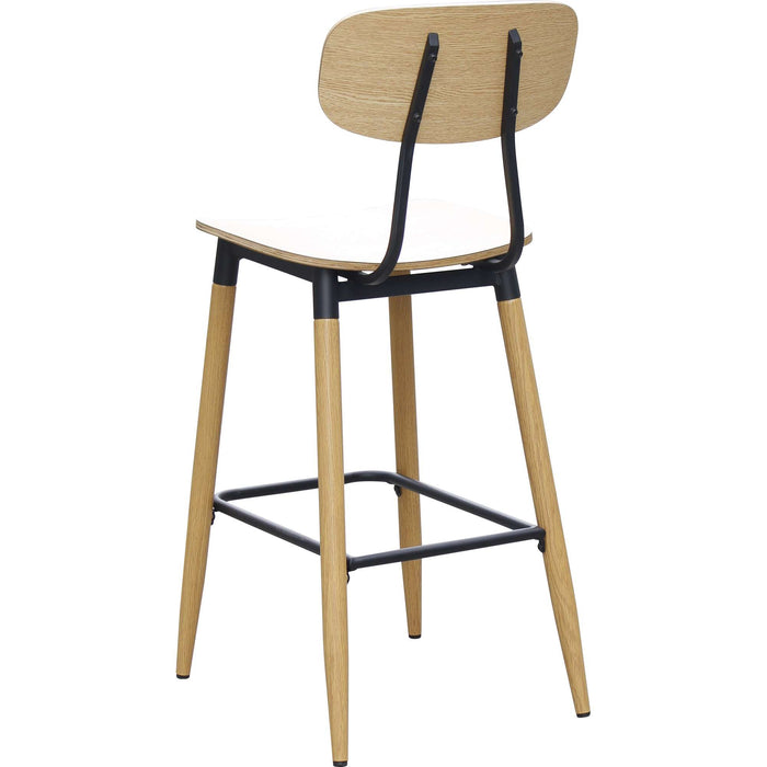 Durafurn Austin Barstool- Natural Ply Seat + Natural Backrest