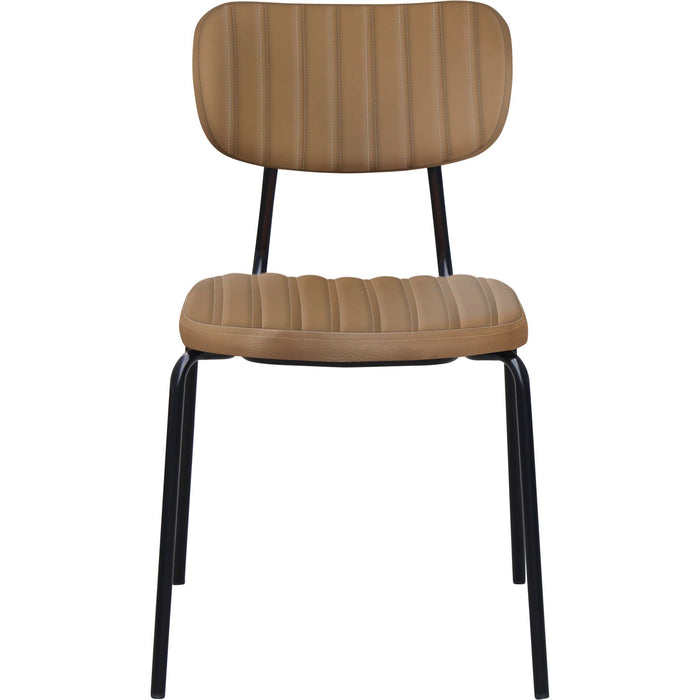 Durafurn Tiramisu Chair - Black Frame / Taupe Vinyl