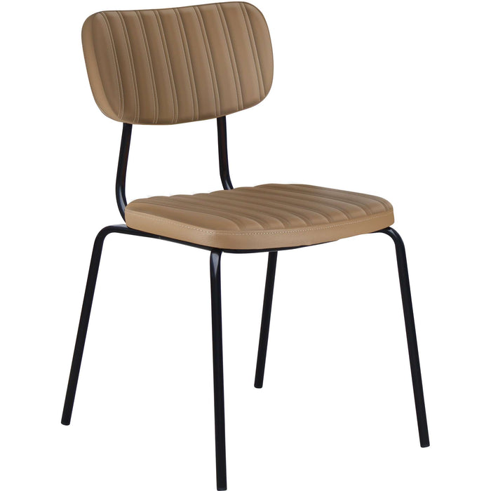 Durafurn Tiramisu Chair - Black Frame / Taupe Vinyl
