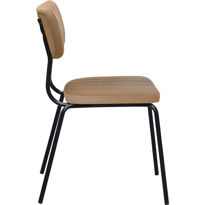 Durafurn Tiramisu Chair - Black Frame / Taupe Vinyl