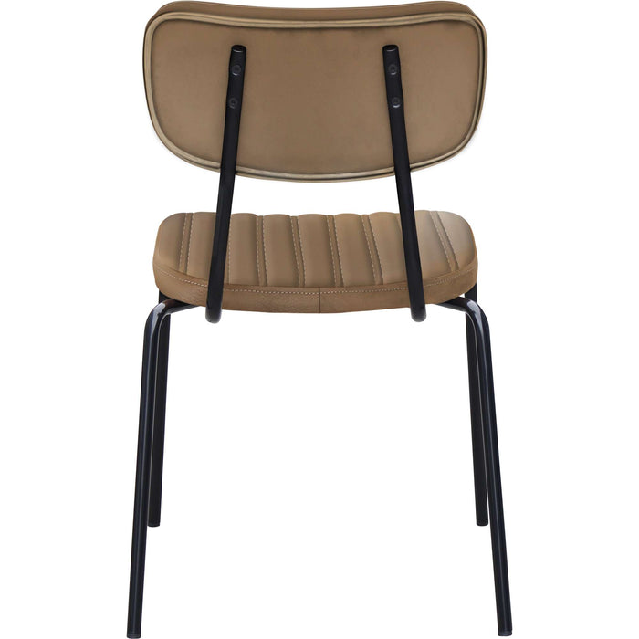 Durafurn Tiramisu Chair - Black Frame / Taupe Vinyl