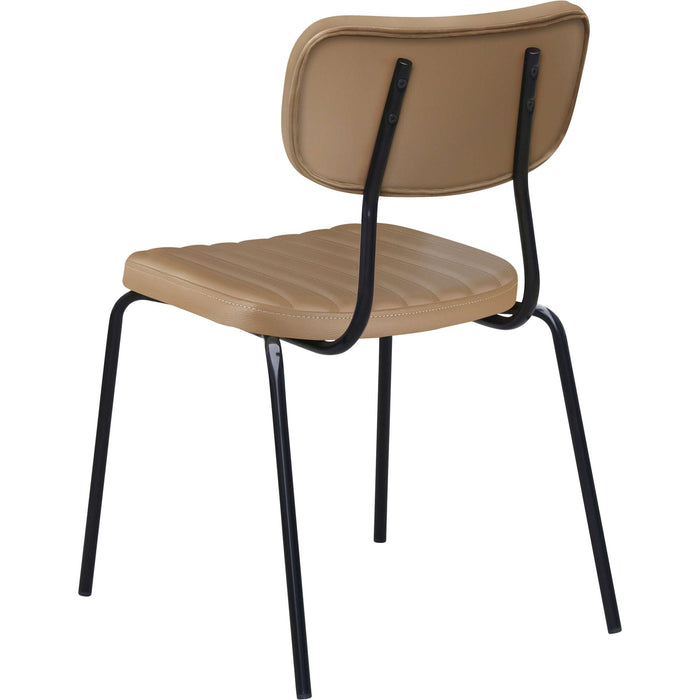 Durafurn Tiramisu Chair - Black Frame / Taupe Vinyl