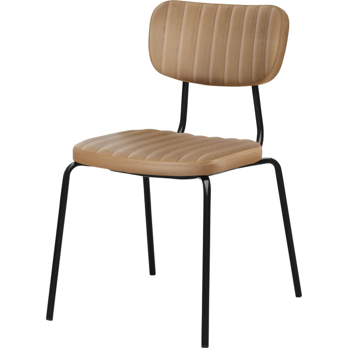 Durafurn Tiramisu Chair - Black Frame / Taupe Vinyl