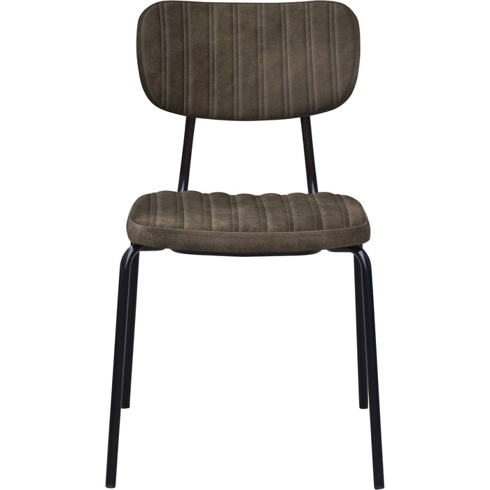 Durafurn Tiramisu Chair - Black Frame /  Charcoal Fabric