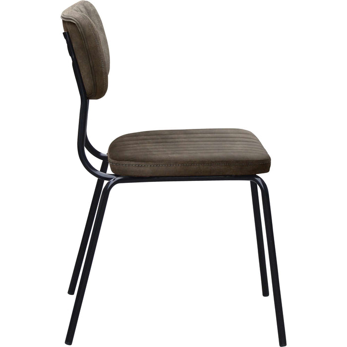 Durafurn Tiramisu Chair - Black Frame /  Charcoal Fabric