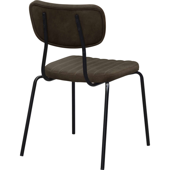 Durafurn Tiramisu Chair - Black Frame /  Charcoal Fabric