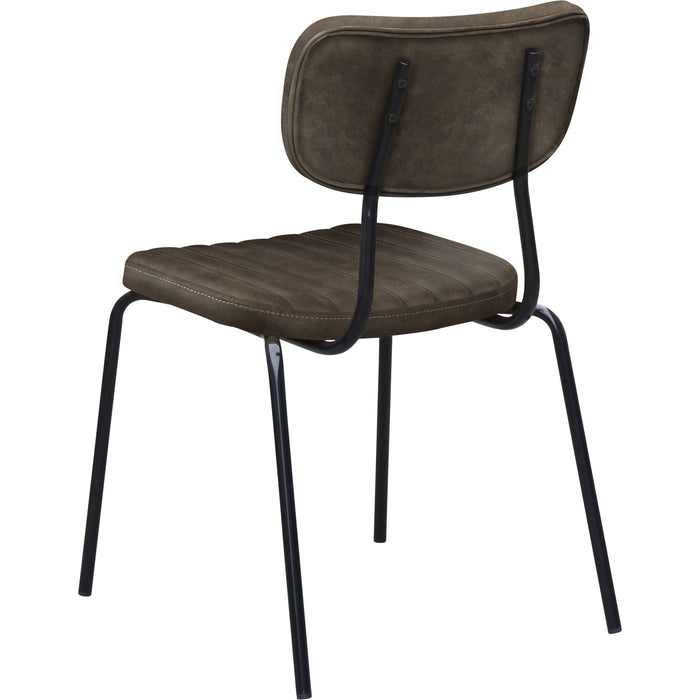 Durafurn Tiramisu Chair - Black Frame /  Charcoal Fabric