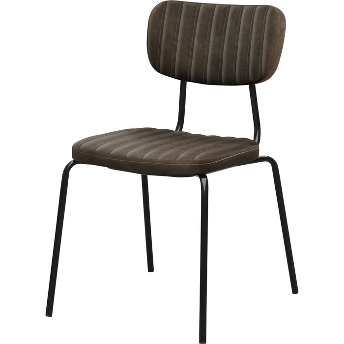 Durafurn Tiramisu Chair - Black Frame /  Charcoal Fabric