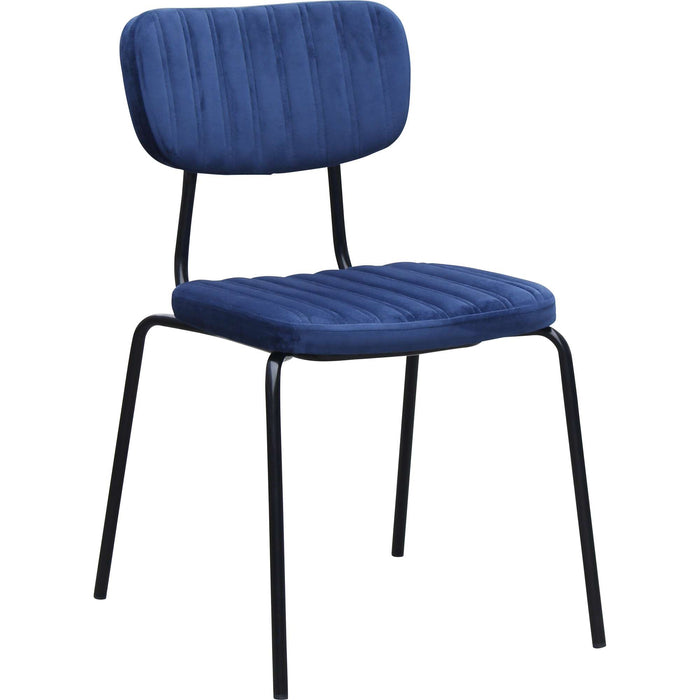 Durafurn Tiramisu Chair - Black Frame /  Denim Velvet
