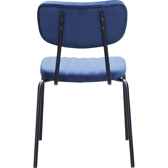 Durafurn Tiramisu Chair - Black Frame /  Denim Velvet