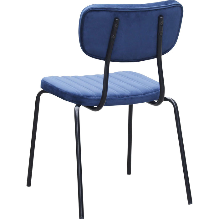 Durafurn Tiramisu Chair - Black Frame /  Denim Velvet