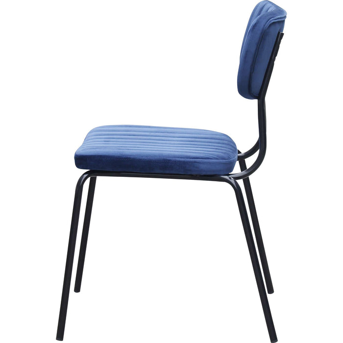 Durafurn Tiramisu Chair - Black Frame /  Denim Velvet
