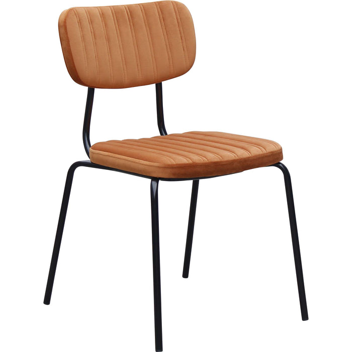 Durafurn Tiramisu Chair - Black Frame /  Burnt Orange Velvet