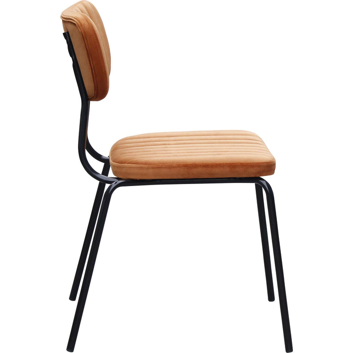 Durafurn Tiramisu Chair - Black Frame /  Burnt Orange Velvet