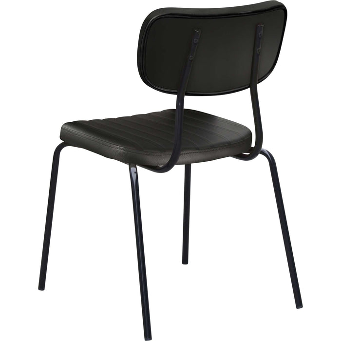 Durafurn Tiramisu Chair - Black Frame / Black Vinyl