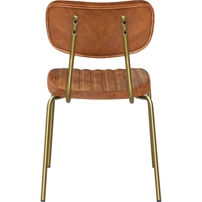 Durafurn Tiramisu Chair - Brass Frame /  Tan Fabric