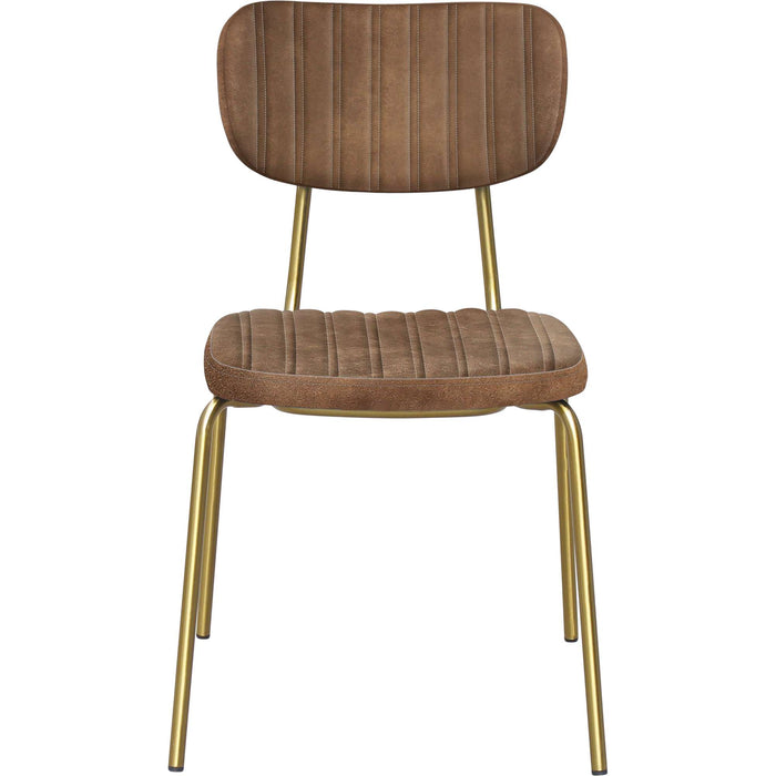 Durafurn Tiramisu Chair - Brass Frame /  Mocha Fabric