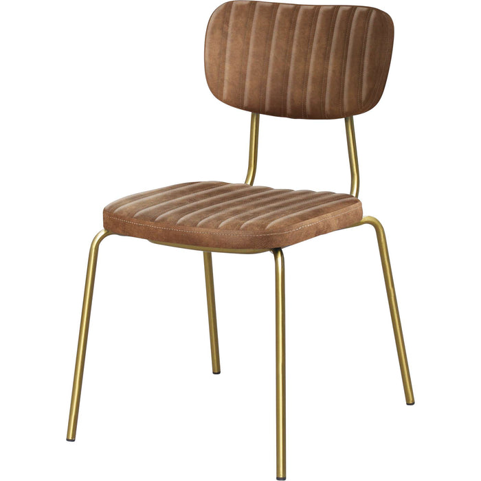 Durafurn Tiramisu Chair - Brass Frame /  Mocha Fabric