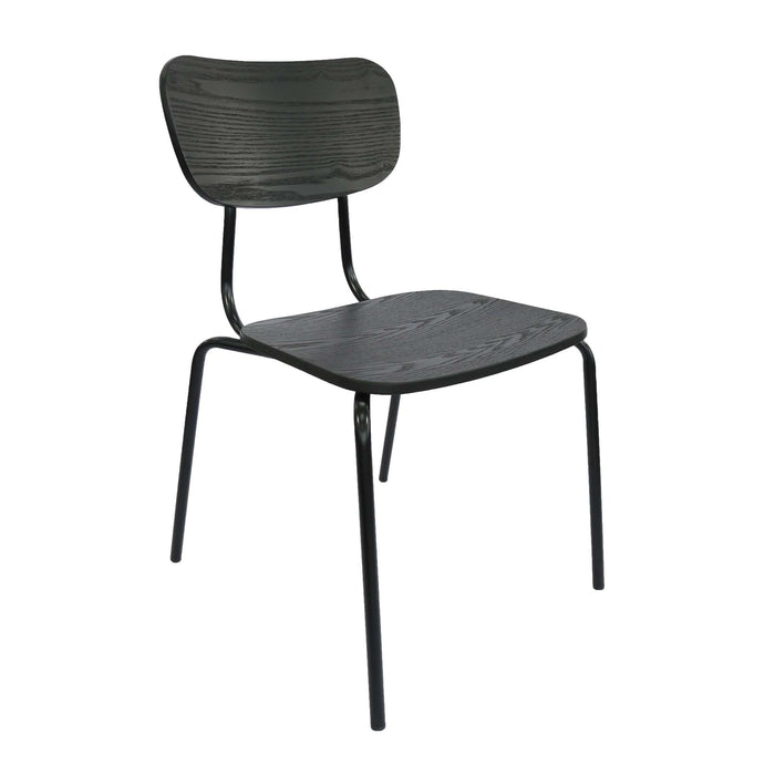 Durafurn Tiramisu Chair - Black Frame / Black Ply