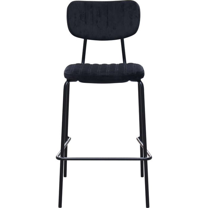 Durafurn Tiramisu Barstool - Black Frame / Black Velvet