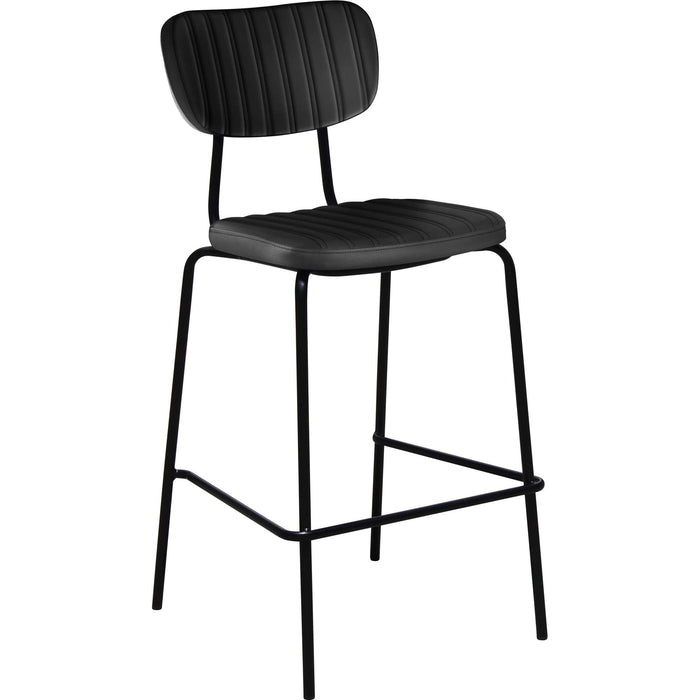 Durafurn Tiramisu Barstool - Black Frame / Black Velvet