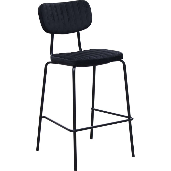Durafurn Tiramisu Barstool - Black Frame / Black Velvet