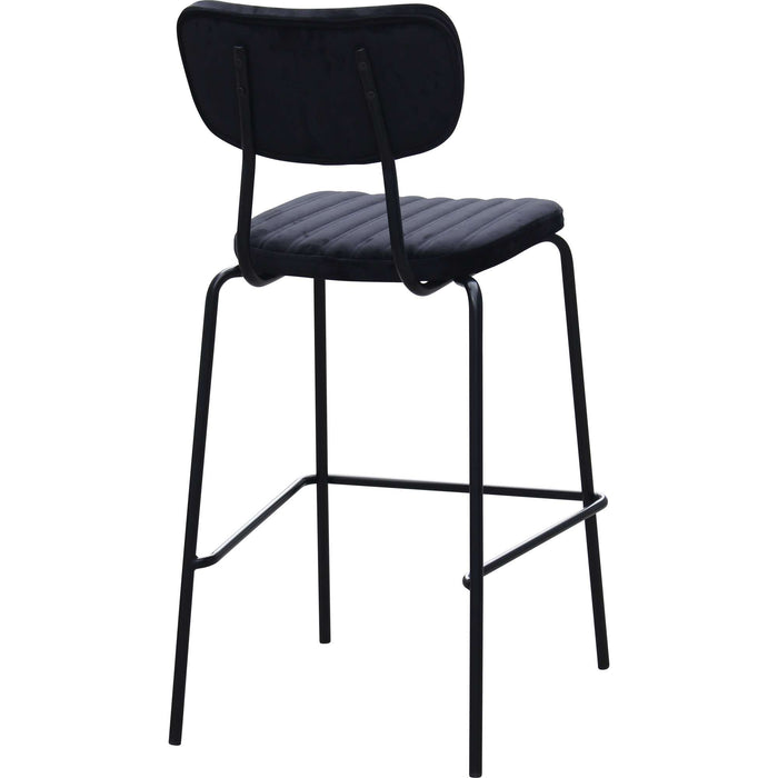 Durafurn Tiramisu Barstool - Black Frame / Black Velvet