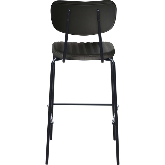 Durafurn Tiramisu Barstool - Black Frame / Black Velvet