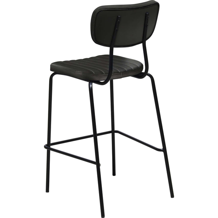 Durafurn Tiramisu Barstool - Black Frame / Black Velvet