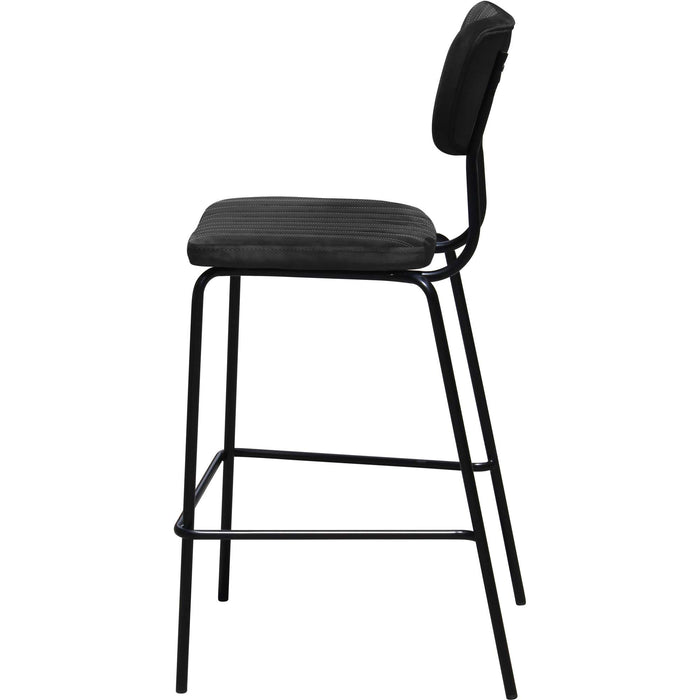 Durafurn Tiramisu Barstool - Black Frame / Black Velvet