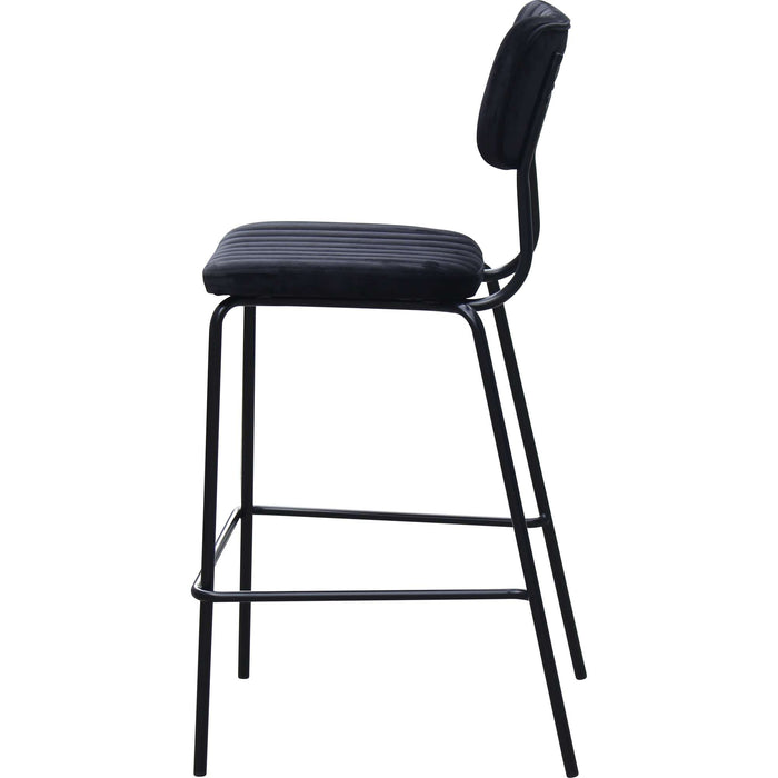Durafurn Tiramisu Barstool - Black Frame / Black Velvet