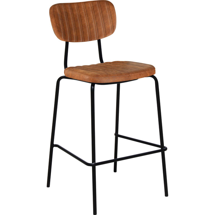 Durafurn Tiramisu Barstool - Black Frame /  Tan Fabric