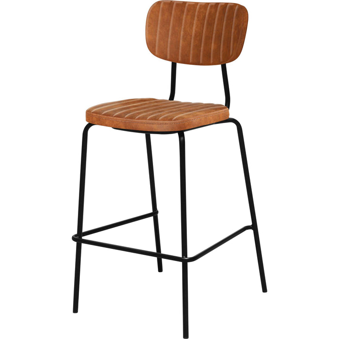 Durafurn Tiramisu Barstool - Black Frame /  Tan Fabric