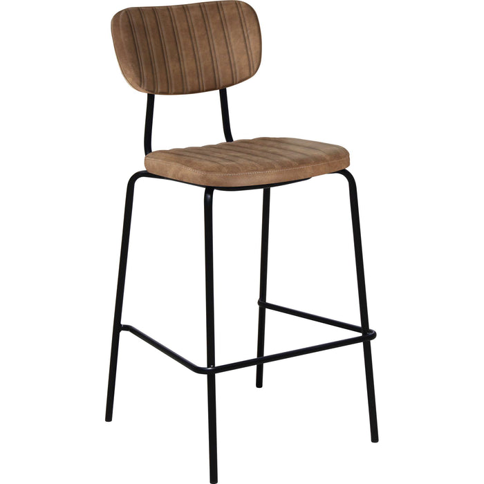 Durafurn Tiramisu Barstool - Black Frame /  Mocha Fabric