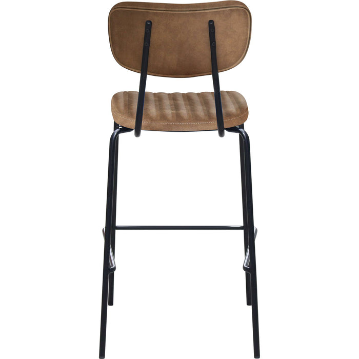 Durafurn Tiramisu Barstool - Black Frame /  Mocha Fabric
