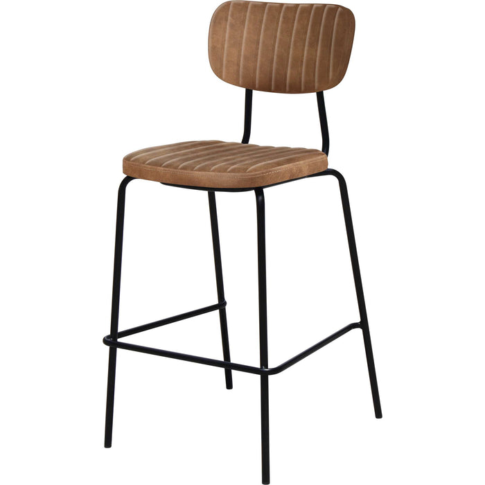 Durafurn Tiramisu Barstool - Black Frame /  Mocha Fabric