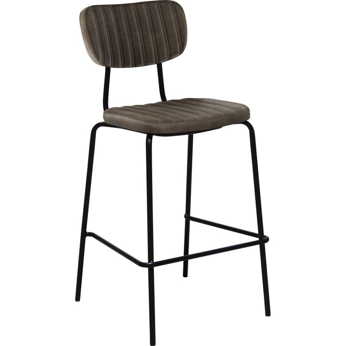 Durafurn Tiramisu Barstool - Black Frame /  Charcoal Fabric