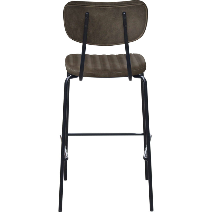 Durafurn Tiramisu Barstool - Black Frame /  Charcoal Fabric