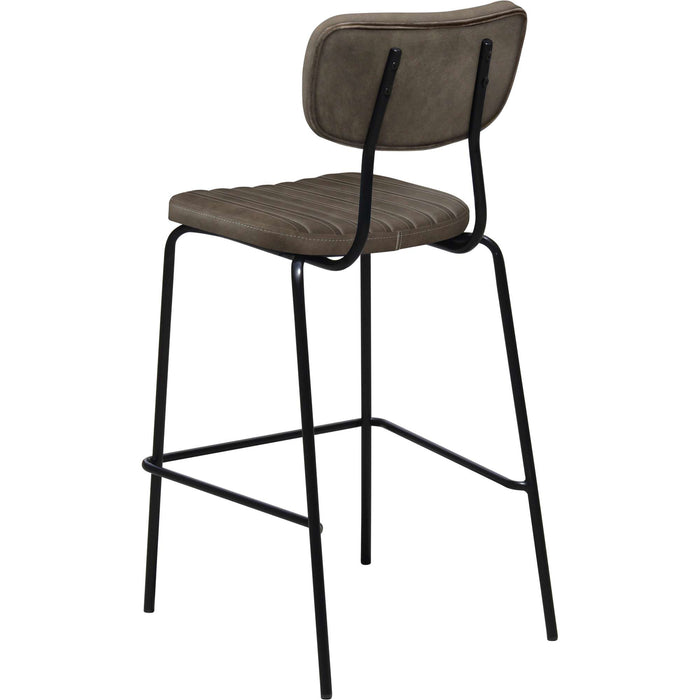Durafurn Tiramisu Barstool - Black Frame /  Charcoal Fabric